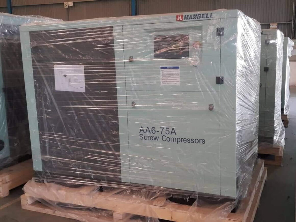 hanbell air compressor for peeling machine