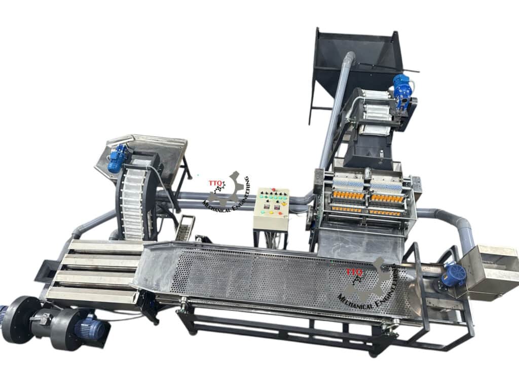 máquina automática de descascar castanha de caju
