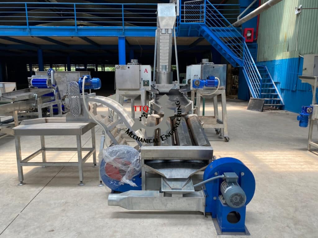 Máquina automática de descascar castanha de caju na África