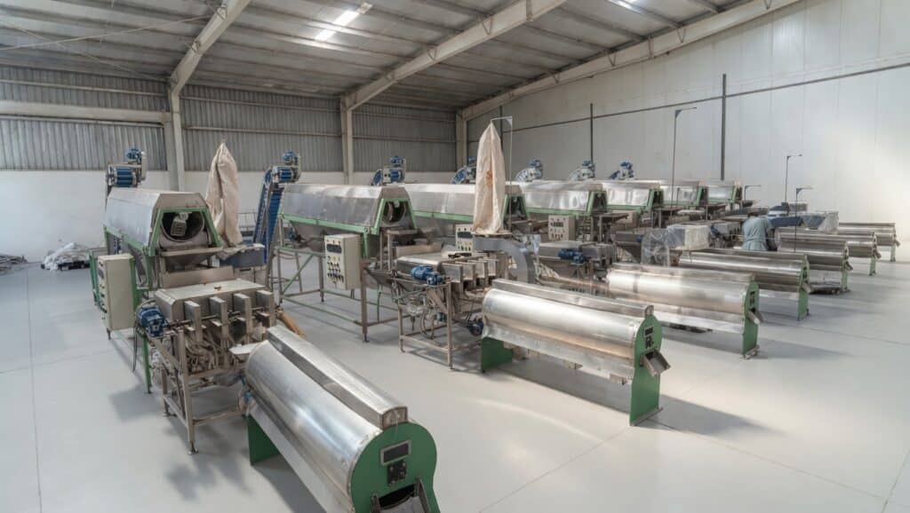 automatic cashew peeling machine